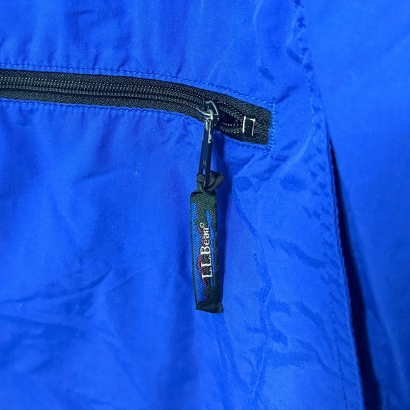 L.L. Bean Quarter Zip Windbreaker Jacket Pullover Size Medium Men’s Blue - Picture 8 of 9